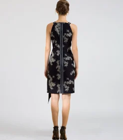 Smart & Joy Getailleerde midi-jurk met bloemenpatroon navyBlue Online