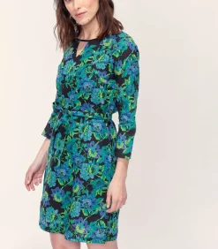 La Fiancée Gevoerde jurk ELVA violet Discount