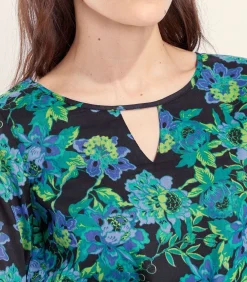 La Fiancée Gevoerde jurk ELVA violet Discount