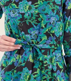 La Fiancée Gevoerde jurk ELVA violet Discount