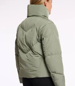 Rino&Pelle Gewatteerd jack met hoge kraag Groene as 38 green Discount