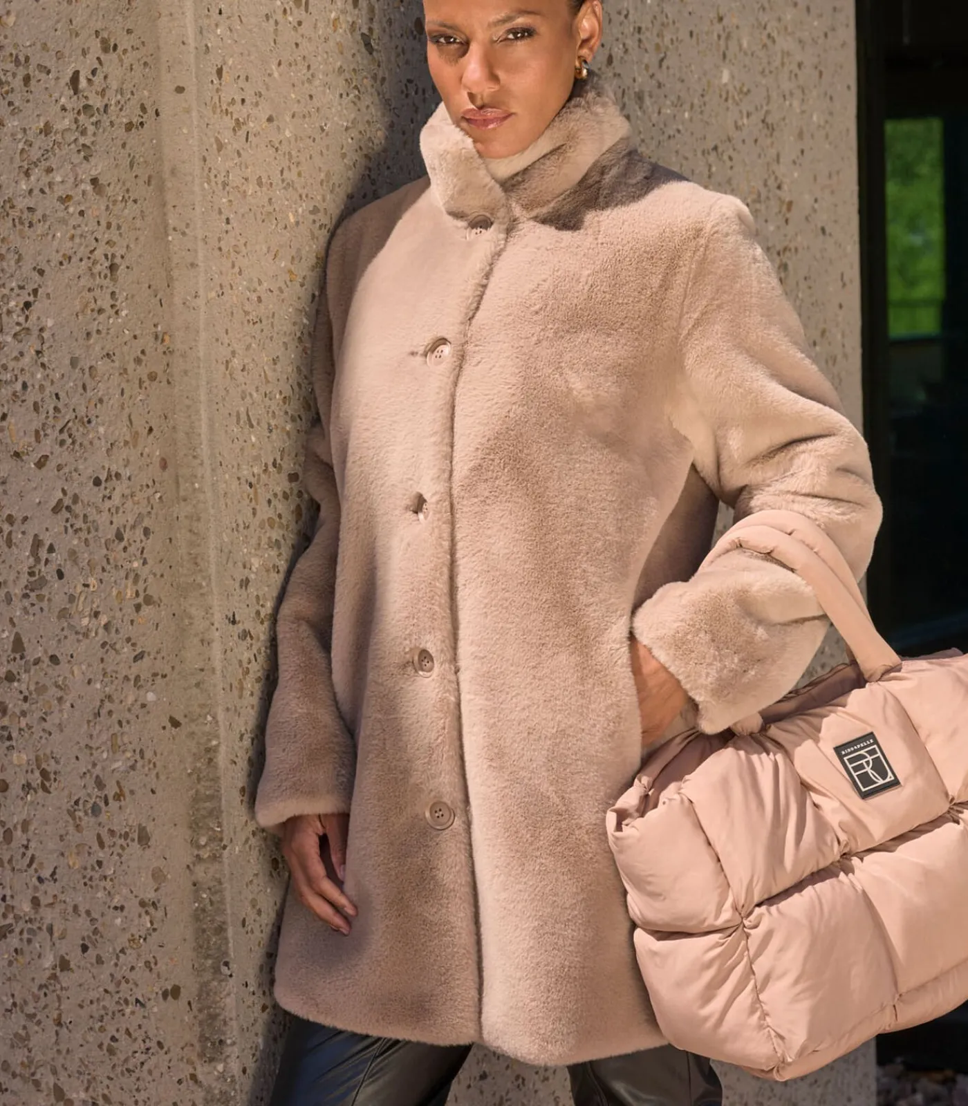 Rino&Pelle Gewatteerde handtas Licht OS beige