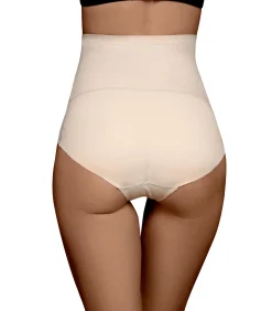 Bye Bra Gewatteerde Slip Hoge Taille beige Hot