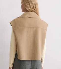 Marc O'Polo Gilet met rits relaxed brown Best