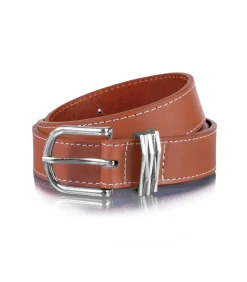 ISOTONER Gladde damesriem met -juwelen camel Clearance