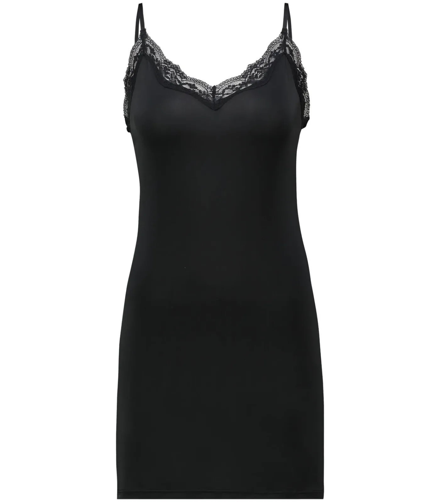 Hunkemöller Gladmakende onderjurk kant black Best