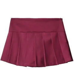 HINNOMINATE Gonna Corta Pantaloncino A Pieghe red Discount