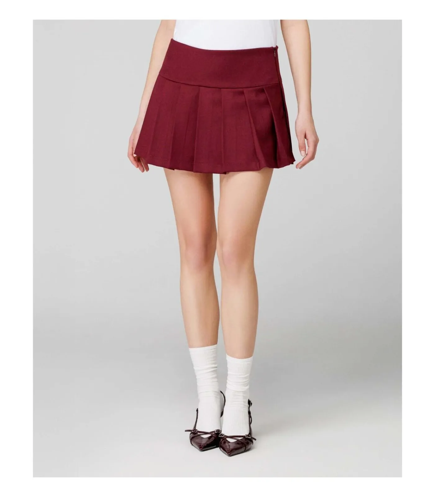 HINNOMINATE Gonna Corta Pantaloncino A Pieghe red Discount