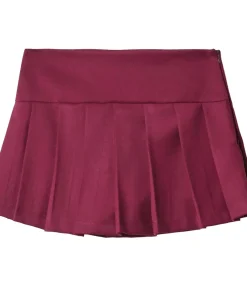 HINNOMINATE Gonna Corta Pantaloncino A Pieghe red Discount