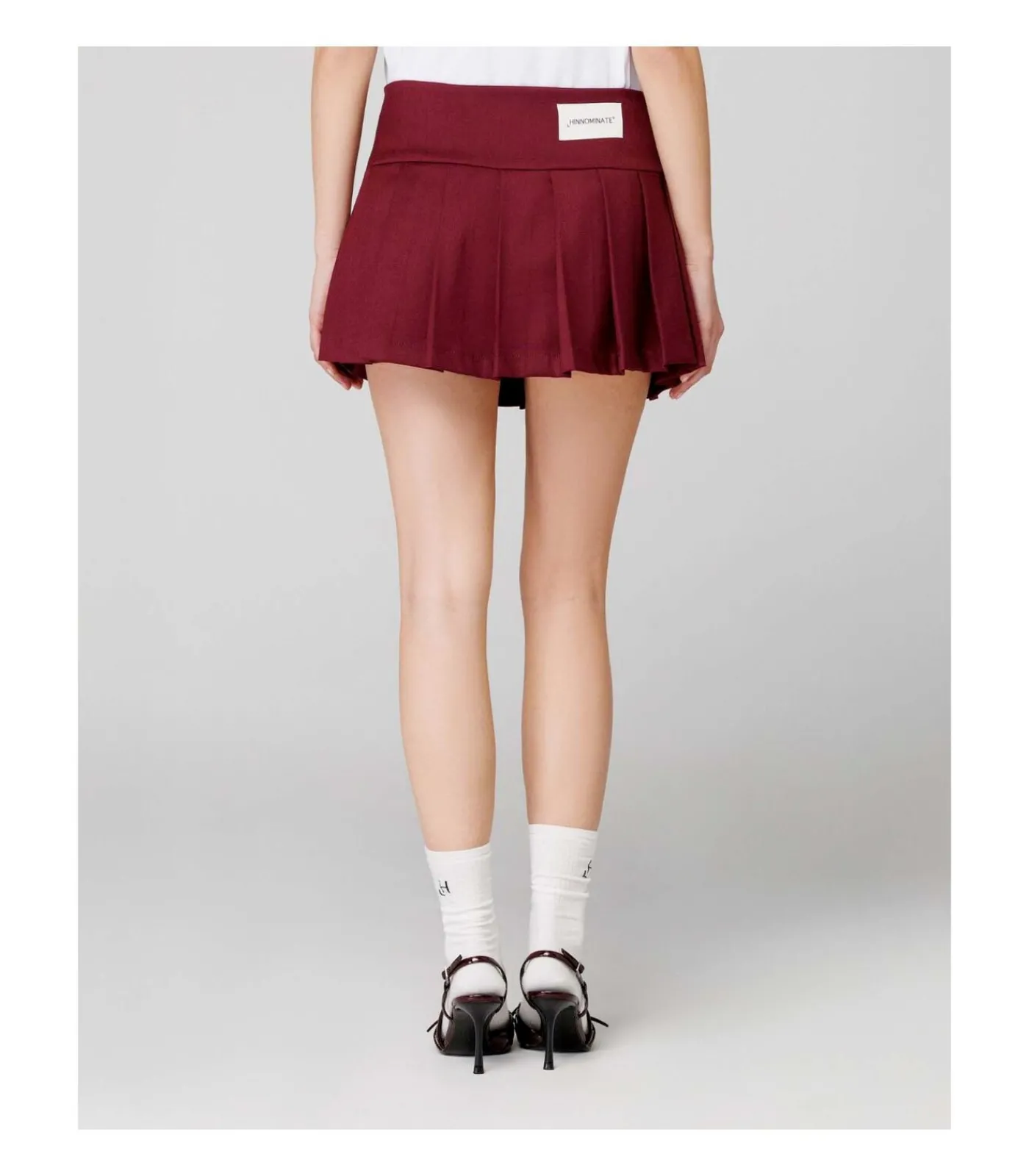 HINNOMINATE Gonna Corta Pantaloncino A Pieghe red Discount