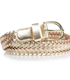 ISOTONER Goud gevlochten damesriem gold Discount