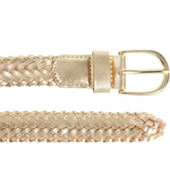 ISOTONER Goud gevlochten damesriem gold Discount