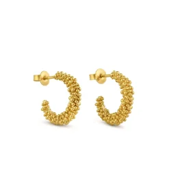 Joidart Gouden creolen Stardust gold New