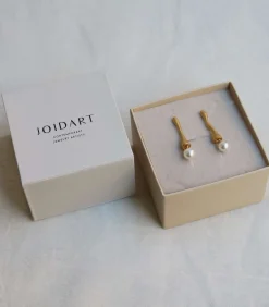 Joidart Gouden oorbellen Eclat met witte parel gold Outlet