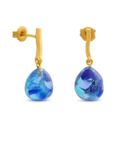 Joidart Gouden oorbellen Gaudí Jewelry blauw gold Discount