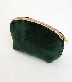 Banana Moon GRAPHITE LEYLAK Kaki fluwelen pouch oliveGreen Online