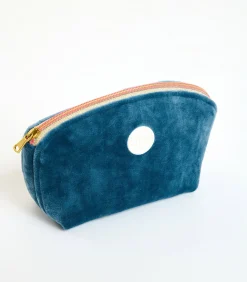 Banana Moon GRAPHITE LEYLAK Kobaltblauwe fluwelen pouch blue Clearance