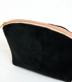 Banana Moon GRAPHITE LEYLAK Zwarte fluwelen pouch black Online