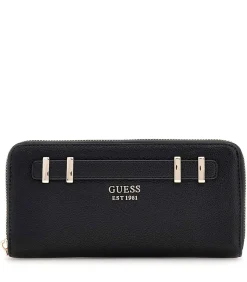 GUESS Gregoria Slg Large Zip Around black Clearance