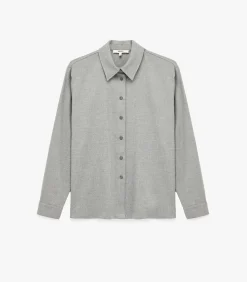 Koton Grijze Blouse Lange Mouwen met Knoopsluiting gray Online