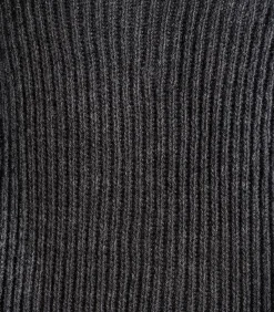 La Fée Maraboutée Grijze gebreide plastron met rits gray Sale