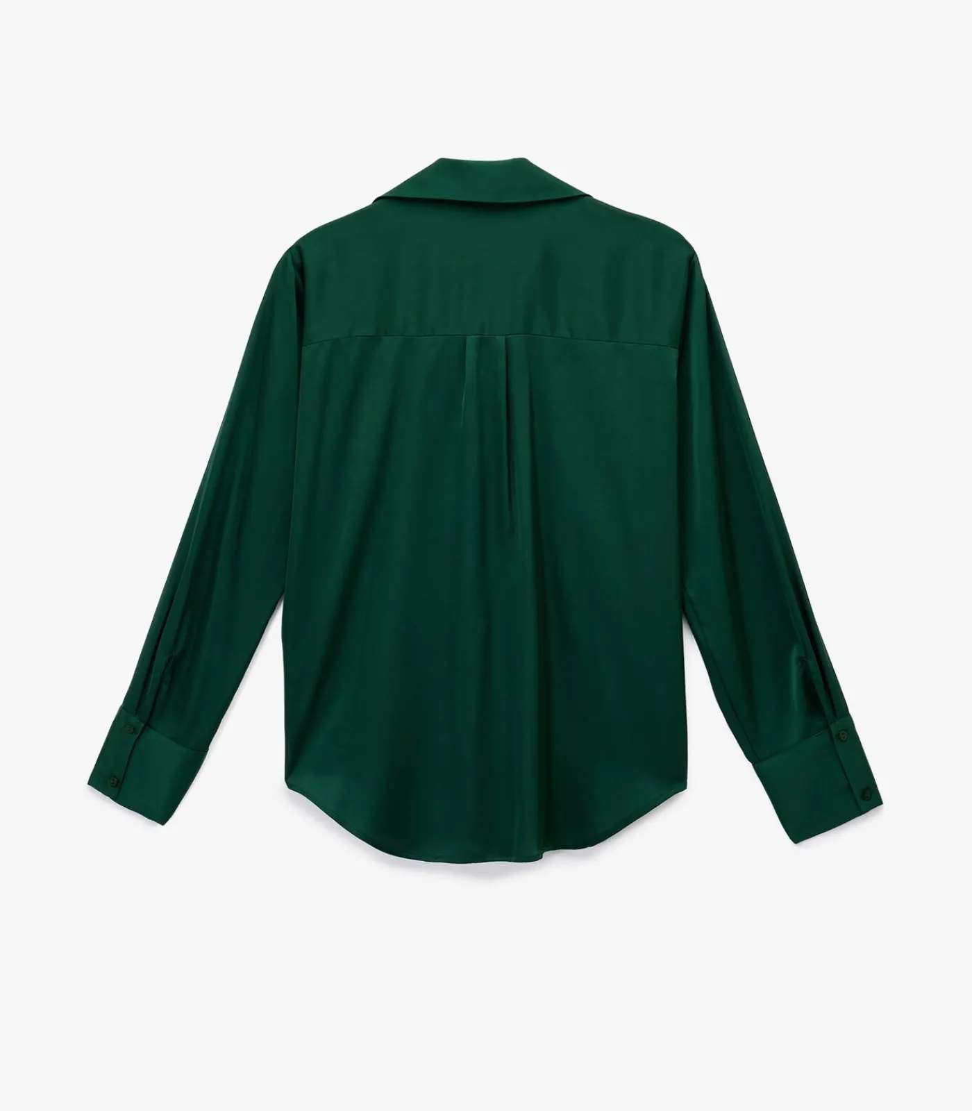 Koton Groene Satijnen Blouse Met Lange Mouwen green Outlet