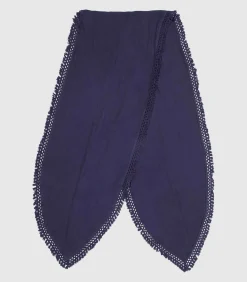 La Fiancée Grote biologische katoenen gaasstola OYA navyBlue Hot