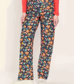 La Fiancée Grote fluwelen broek SAYA orange Best