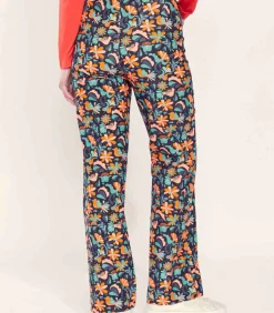 La Fiancée Grote fluwelen broek SAYA orange Best