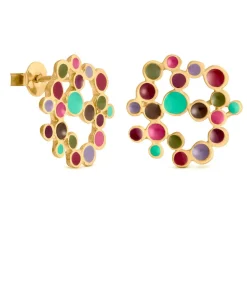 Joidart Grote gouden oorbellen Candy Colours gold Online