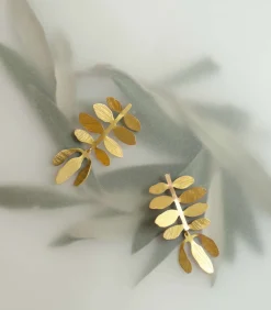 Joidart Grote gouden Silvela oorbellen gold Best