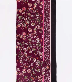 La Fiancée Grote luchtige sjaal GRIMM darkPurple New