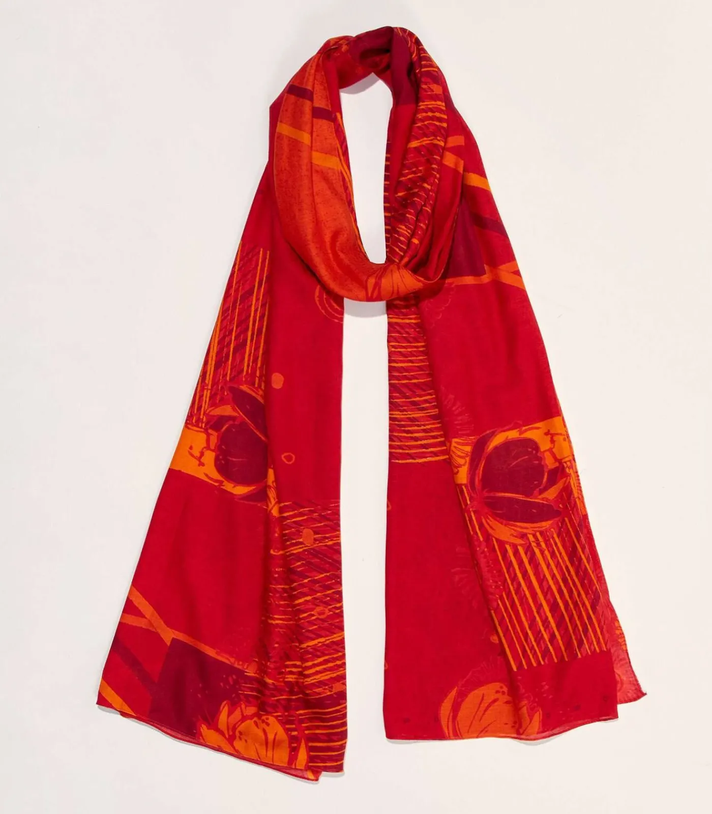 La Fiancée Grote sjaal GRIMM red Discount