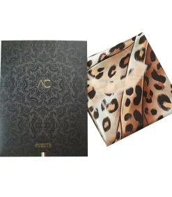 Alberto Cabale Grote vierkante zijden sjaal Original Leopard Zoé pink