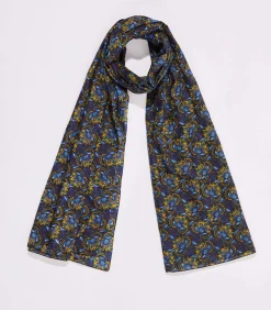 La Fiancée Grote vloeiende stola met print ABELA blackMulticolor