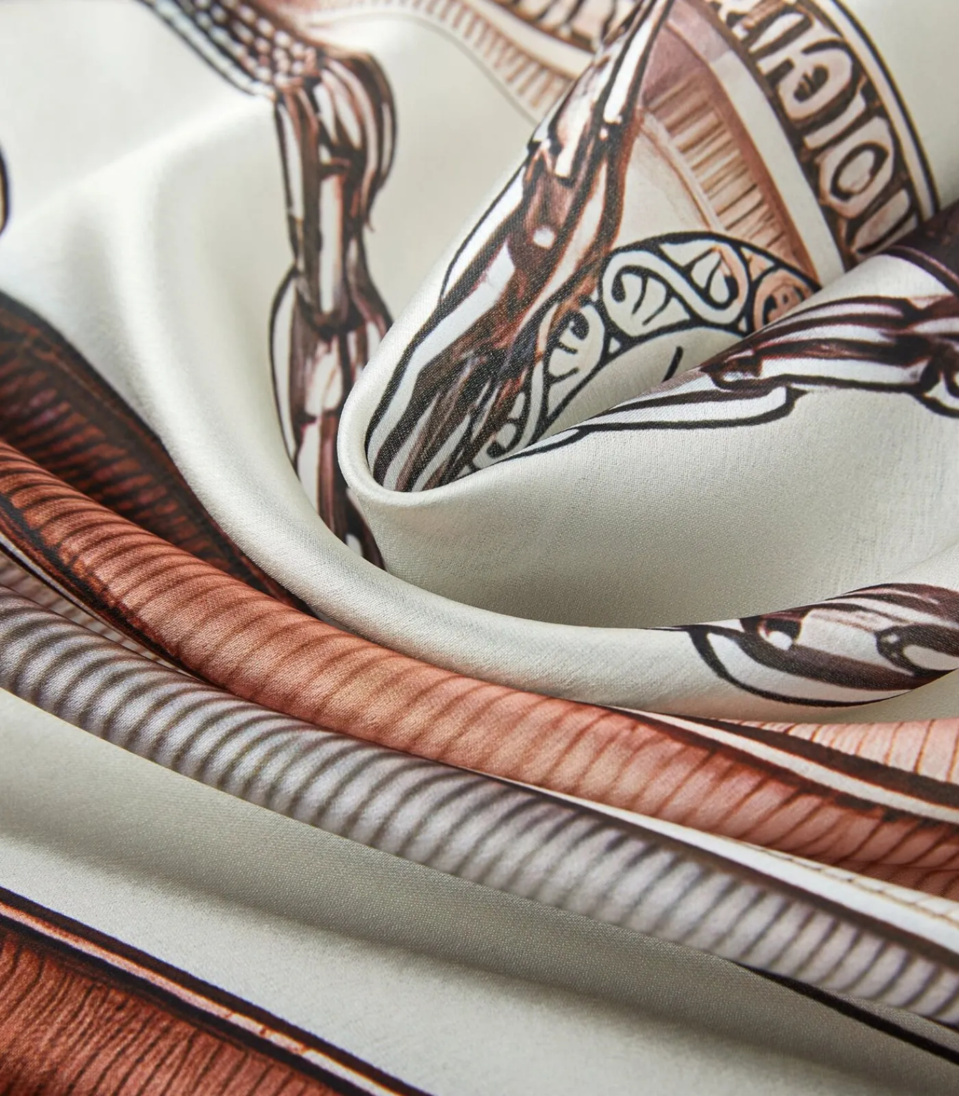 V1969 Grote zijde carré MultiBelts brown Clearance
