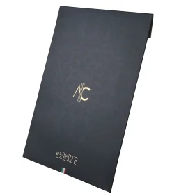 Alberto Cabale Grote zijden sjaal Rose Zoé navyBlue Hot