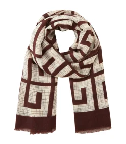 V1969 Grote zwarte sjaal brown Sale