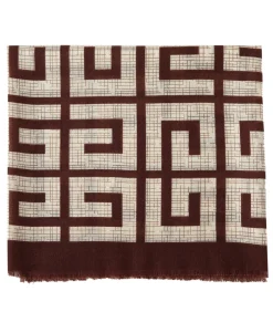 V1969 Grote zwarte sjaal brown Sale