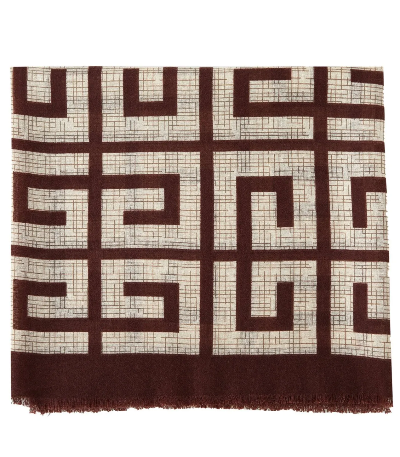 V1969 Grote zwarte sjaal brown Sale