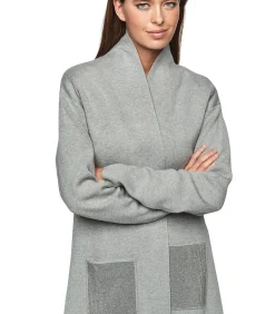 SELMARK Halflange jas met glanzende zakken PC1 STYLE ADD gray Outlet