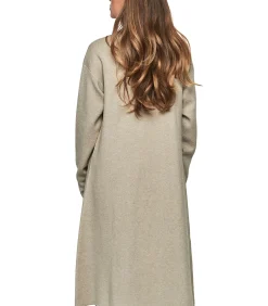 SELMARK Halflange jas met glanzende zakken PC1 STYLE ADD taupe Discount