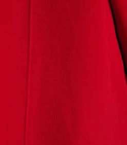 La Fée Maraboutée Halflange rode wollen mantel lightRed New