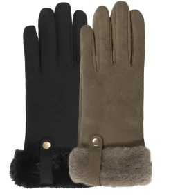 ISOTONER Handschoenen in kaki suède voor dames khaki Clearance