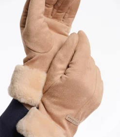 Rino&Pelle Handschoenen met imitatiebont M camel Sale