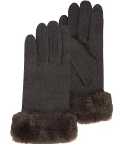 ISOTONER Handschoenen voor dames met touchscreen, wol Bruin brown Clearance