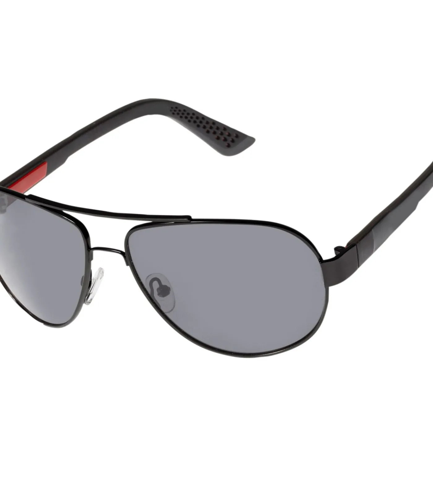 ISOTONER Herenzonnebril Zwart metalen montuur black Outlet