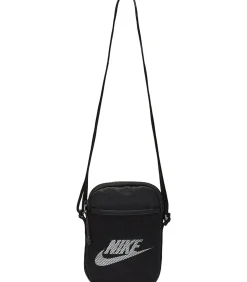 Nike HERITAGE - Crossbody Zak - Zwart black Outlet