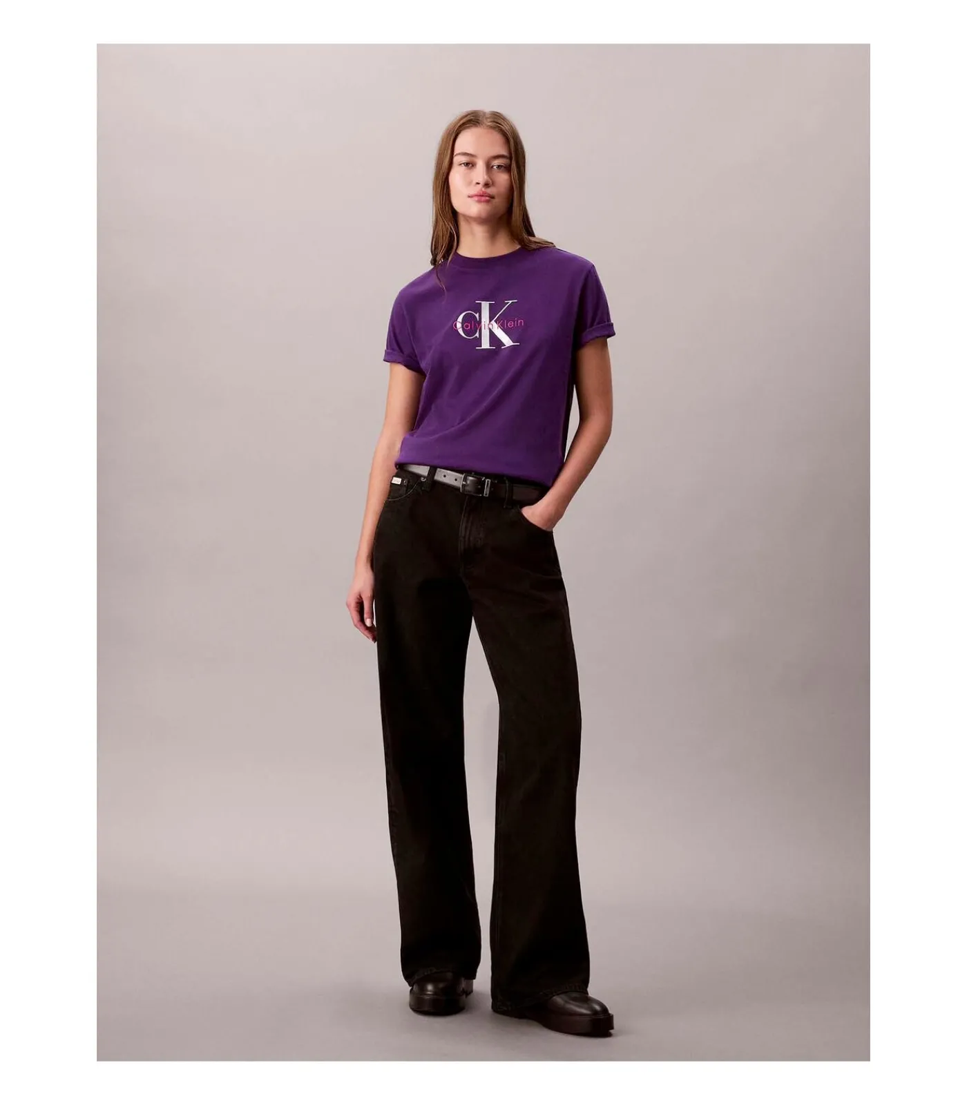 Calvin Klein Jeans Hero Ss Classic Mono purple New
