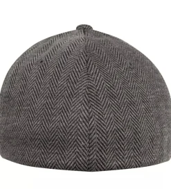 Flexfit HERRINGBONE - Baseball Pet - Zwart black Hot